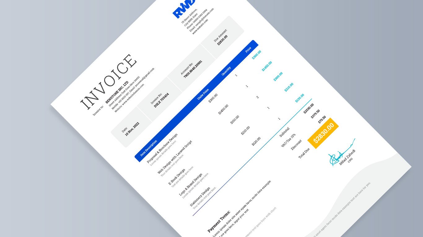Invoice Design